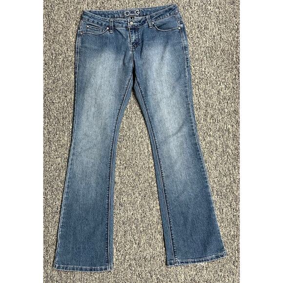 COOGI Vintage Low Rise Logo Pocket Boot Cut Denim Jeans Sz 7/8 | 28" Waist - Picture 3 of 10